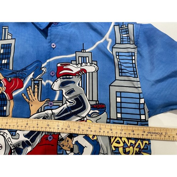 VTG one By one youth 14 Anime Mega Boot hip hop line dance boombox Graphic Shirt - Picture 7 of 9